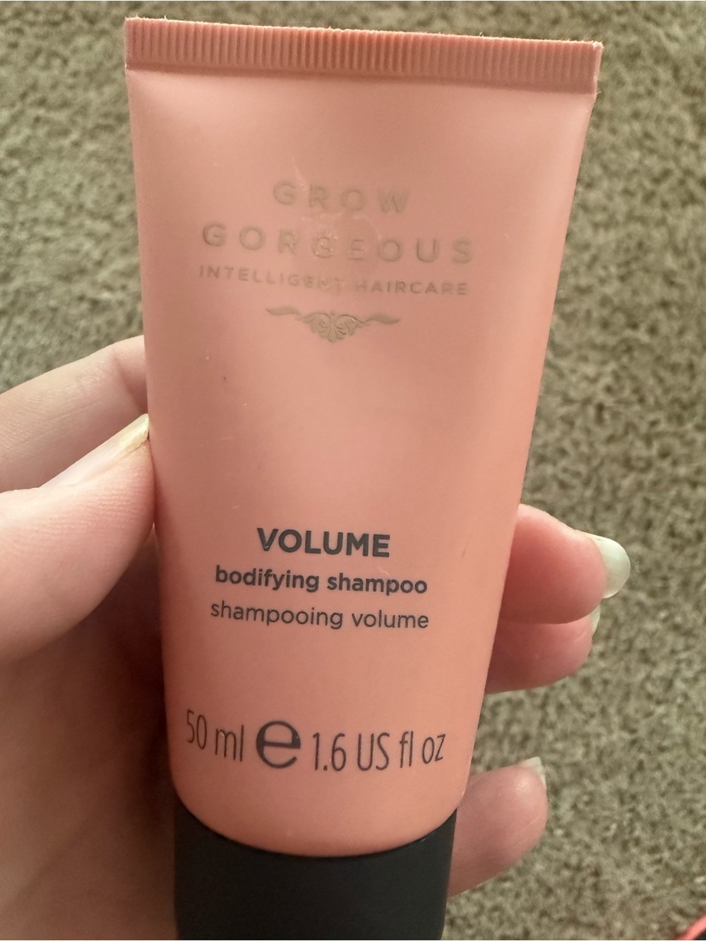 TIGI Grow Gorgeous Volume Bodifying Shampoo - Coral Pink Tube